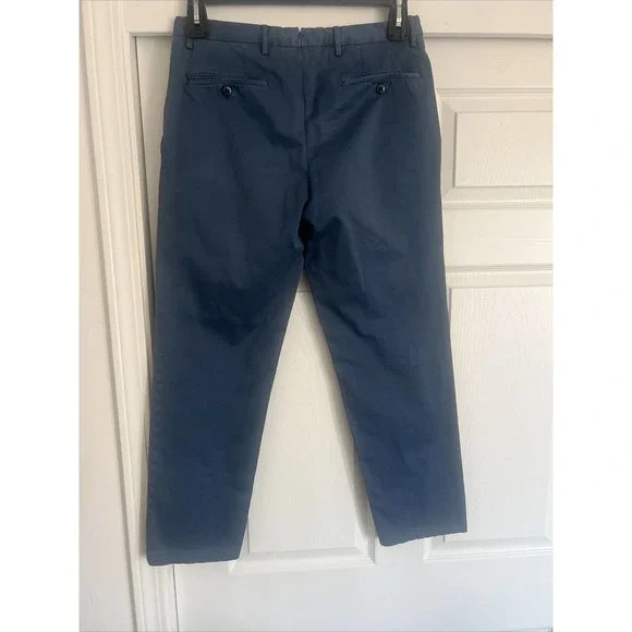 $400 Boglioli Chino Pants Blue - Designer, Italian Sz EU46. US Sz 30